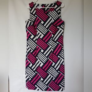 Kim Rogers Womens Dress Size 12 Color Pink Black White